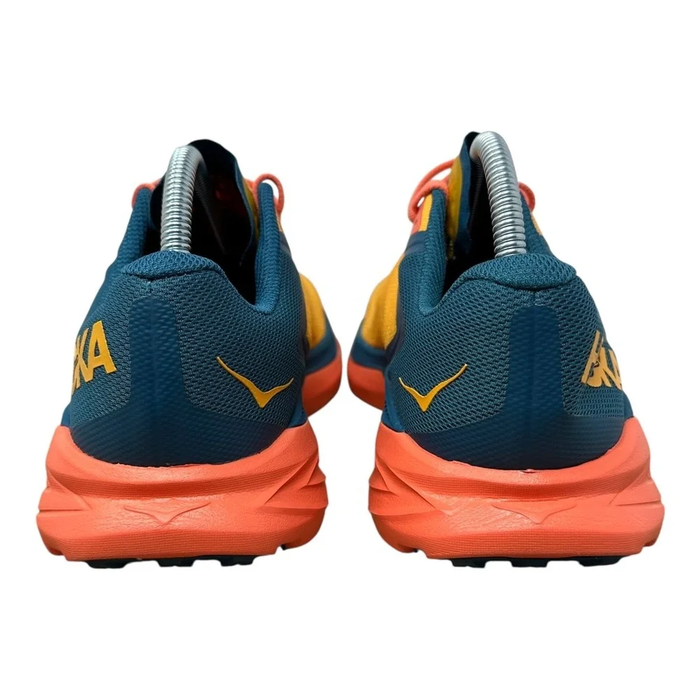 Hoka One One Women’s Orange and Blue Athletic Running Shoes